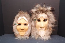 SET Alaska Eskimo masks Couple caribou hide Mask Native American Northwest Coast