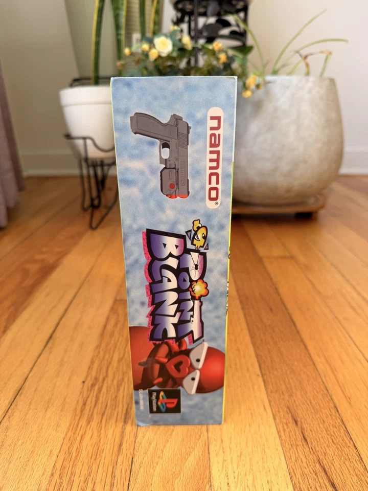 Point Blank Game Sony PlayStation 1 GUNCON NEW NEVER USED COMPLETE IN BOX RARE - Image 2 of 4