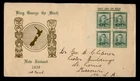 DR WHO 1938 NEW ZEALAND FDC KGVI PLATE BLOCK R49834