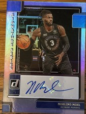 2022-23 Panini Donruss Signature Series Nerlens Noel Silver Auto Detroit Pistons