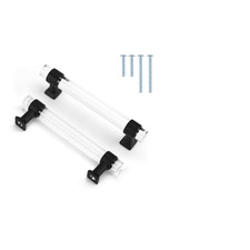 Mengico 30 Pack Crystal Cabinet Pulls Acrylic Kitchen Cabinet Handles 3-3/4