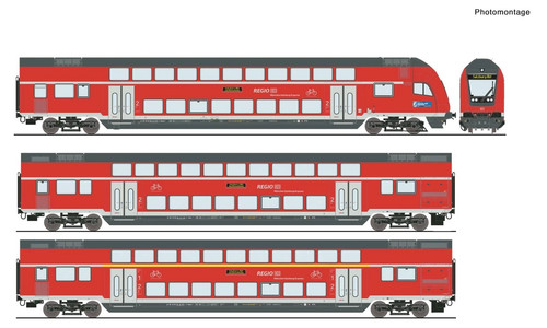 Roco 1:87 H0 210144 - 3-tlg. Set: Doppelstockwagen der DB AG wie Neu in OVP | Zustand: Gebraucht