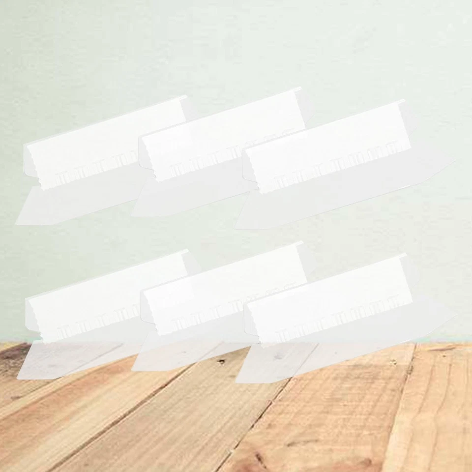25 Pcs End Tab Label Plastic File Folder with Labels Hanging Tabs - Image 4 of 4