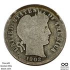 1902 S Barber Dime X-1829