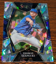 Thomas Szapucki New York Mets 2022 Panini Select CRACKED ICE ROOKIE RC #'ed /25