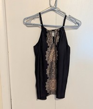 Miraclesuit Cappadocia Peephole Tankini Size 12 Black Brand New Swim