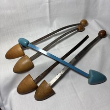 5 Vintage Wood Metal Shoe Stretchers Shapers Trees 1950 Women  s Shoes Retro 210