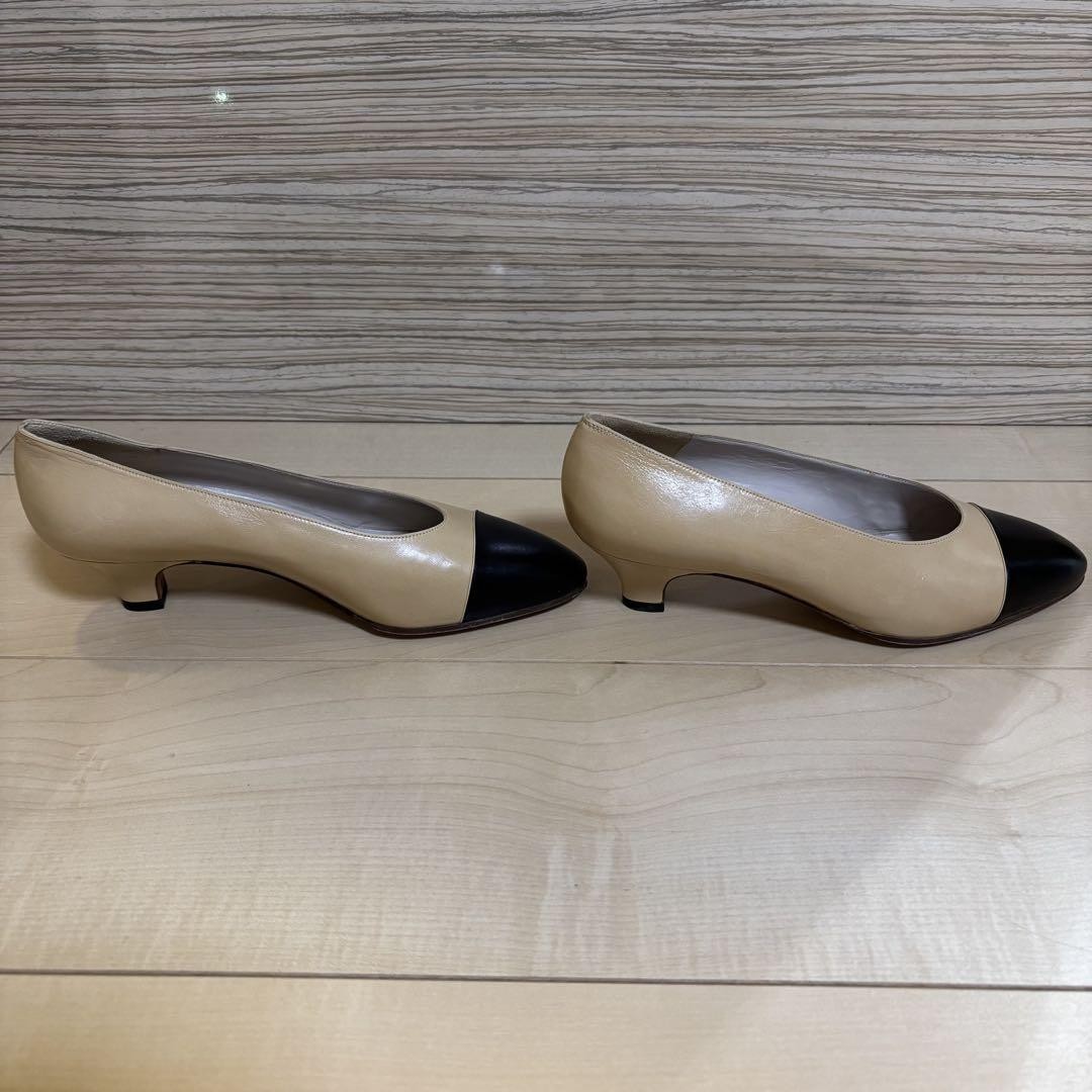 Chanel Pumps Shoes Coco Mark Pointed Toe Bicolor Size 35.5 US About5.5 For Women thumbnail 22