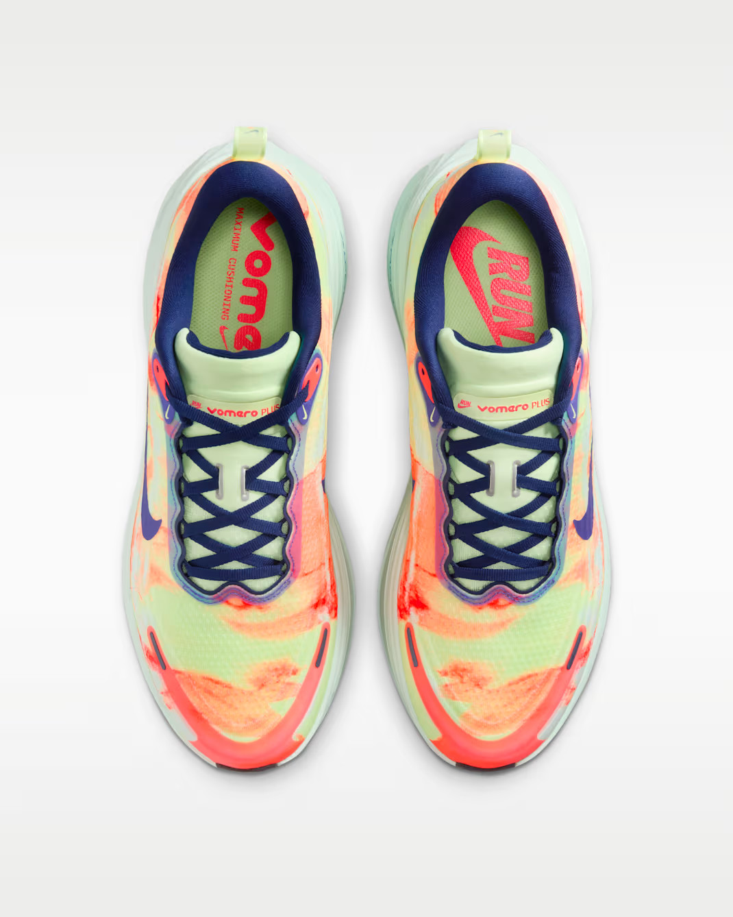 Nike Vomero Plus Men's Shoes in Barely Volt/Hot Lava image 4