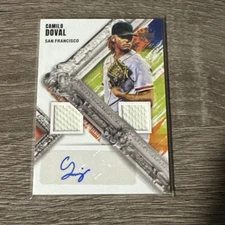 2022 Panini Diamond Kings Camilo Doval Auto Patch Baseball Card Giants / DMS-CD