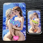 SEXY! Frozen Elsa & Anna - 1 troy oz .999 Fine Silver Colorized Bar COA # /100