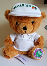WIMBLEDON THE CHAMPIONSHIP OFFICIAL PLUSH STRAWBERRY CAP TEDDY TOY- BRAND NEW
