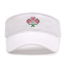 Pickleball Embroidered Sun Visor for Women Men, One Size, Pink