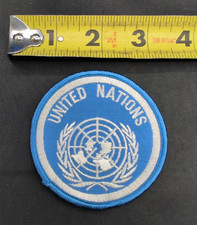 Suède patch militaire ONU avec étiquette au dos