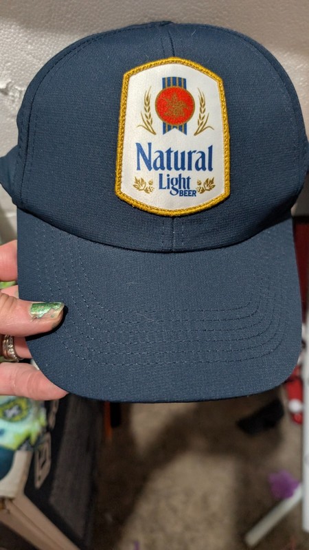 Vintage Natural Light Beer cap Officially Licensed adjustable (c)