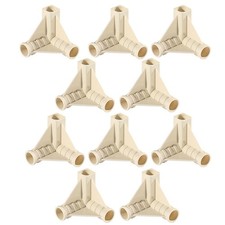 10pcs 16mm PP Tent Pole Connectors for DIY Beach Tents and Plant Covers