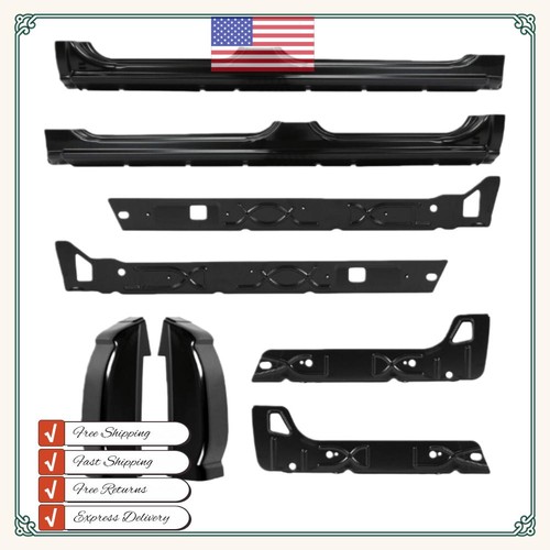 For Silverado GMC 1500 2500 01-07 Crew Cab Outer+Inner Rocker Panels Cab Corners