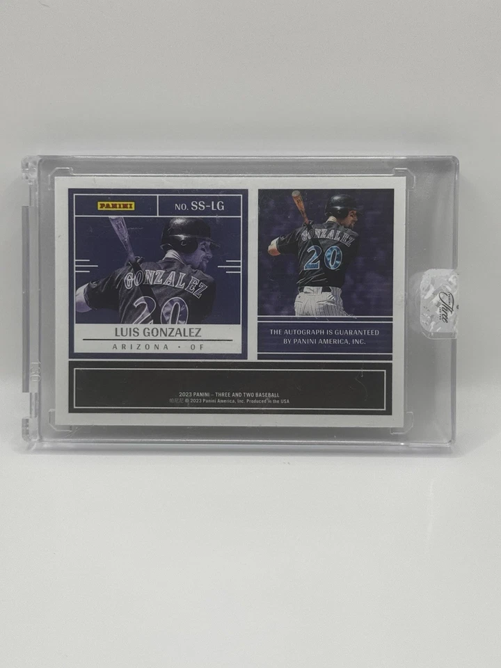 Panini Three and Two Luis González Superstar Signatures 2023 5/5 #SS-LG WS MVP Foto 2 de 3
