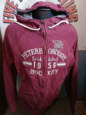 PETERBOROUGH PETES FULLY ZIPPERED HOODIE EST 1956 OHL CHL 2XL