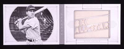 DUKE SNIDER 2015 National Treasures Legends Booklet Materials (DODGERS) #3 of 5!