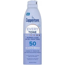 Coppertone Every Tone Sunscreen Spray SPF 50 5oz - New