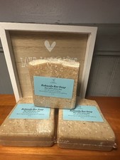 4 jabones en barra Rahanda (alimentación de hierba de sebo de res)