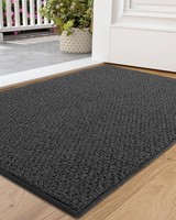 FußMatte Rutschfest Waschbar SaugfäHig 80X120Cm Grau Schmutzfangmatte Eingang