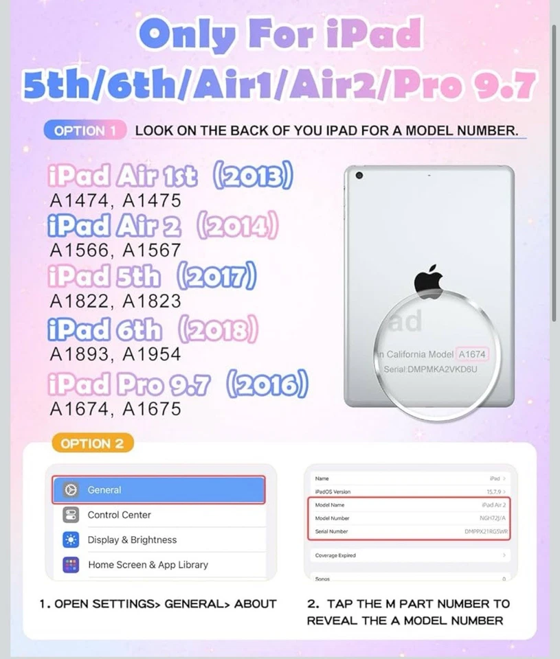 Unicorn Soft Silicone Case Rainbow Cute Cover Stand With Strap for iPad 9.7 Inch - Image 3 of 4