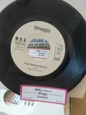 Shaggy " Angel ( Featuring Rayvon ) / Chica Bonita " 45 vinyl record