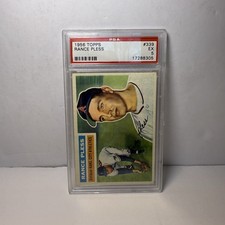 1956 Topps Rance Pless #339 EX 5 PSA Kaas City Athletics 3rd Base Card Rookie RC. rookie card picture