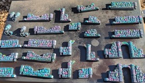 Myconid Fungal Dungeon Wall Terrain – Hand Painted – Tabletop RPG