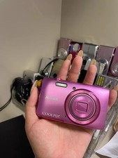 Nikon Coolpix S3600 Pink 20.1MP CCD Digital Camera 8x Optical Zoom 720P HD Video