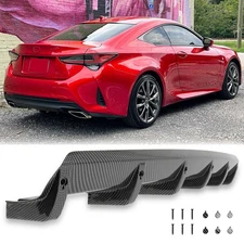 For Lexus RC300 RC350 F-Sport Rear Diffuser Bumper Lip Splitter Spoiler Carbon