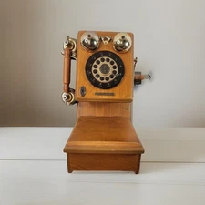 Thomas Crosley Museum Series Wooden Phone Limited Edition CR91W W/ Cord Tested