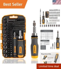 Complete 77-Piece Multi Bit Screwdriver Set with Durable Case for Easy Transport