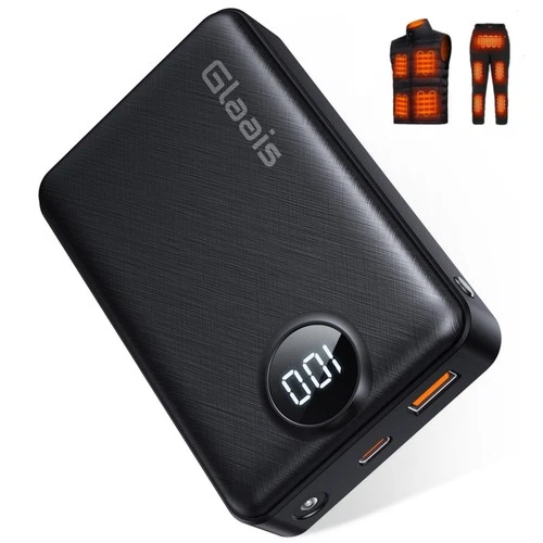 20000mAh Rechargeable Battery Pack for Heated Vests, Power Bank Compatible with image 2