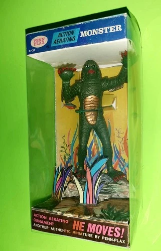 Penn Plax 1972 Creature Black Lagoon Aquarium EMPTY REPRO BOX ONLY NO FIGURE
