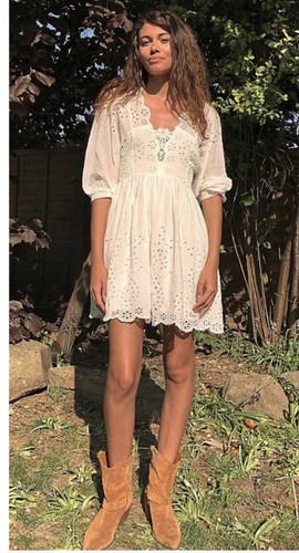 Free People Lottie Dress in Ivory. NWT 