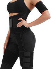 4 in 1 Elastic Band Arm and Thigh Waist Trainer for Women,Butt Lifte (Size:L/XL)
