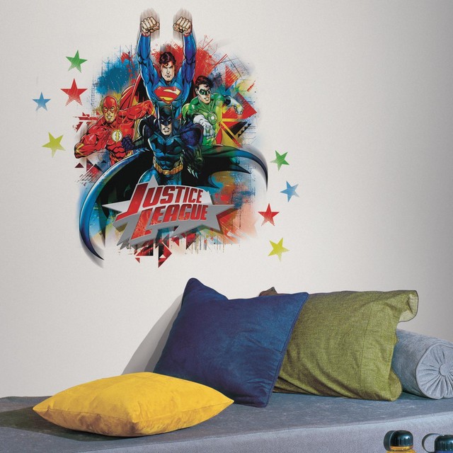 Justice League Superman Batman 3d Window Wall Decor Stickers