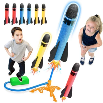 MARKENLOS Outdoor Spielzeug ab 3 4 5 6 7 8 Jahre Junge, Raketen Spielzeug für Kinder Gift