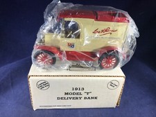 H1-47 ERTL 1:25 SCALE DIE CAST BANK - 1913 FORD MODEL T - NIB - LEA  PERRINS