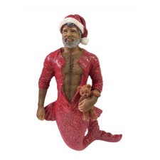 December Diamonds 55-55100 Bedtime Santa Merman Ornament