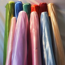 Faux Silk Satin Cloth Fabric Roll Chair Sashes Tablecolth Wedding Decor Modern