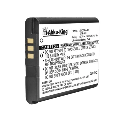 AKKU-KING Li-Ion Akku für Nintendo 2DS XL N3DS CTR-003 C/CTR-A-AB JAN-001 3DS CTR-001