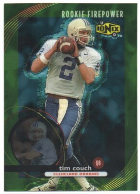 Tim Couch 1999 UD Ionix #61 Rookie Card Kentucky Wildcats Cleveland ...