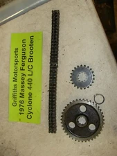 1976 Massey Fergusen Cyclone 440 Brooten brut track drive chain sprockets gear