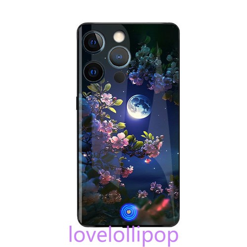 Induction Moon LED Light up Glass Phone Case Cover for iPhone 16 15 14 13Pro Max - Picture 7 of 17