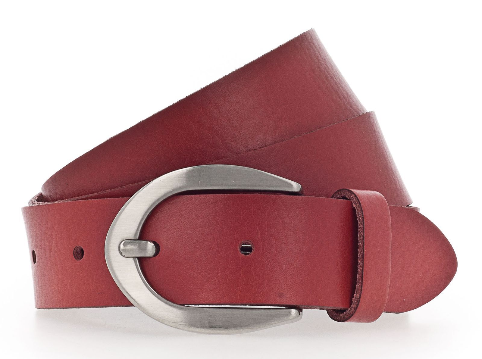 Vanzetti 30mm Full Leather Belt W95 Red