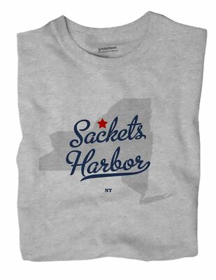 Sackets Harbor New York NY T-Shirt MAP
